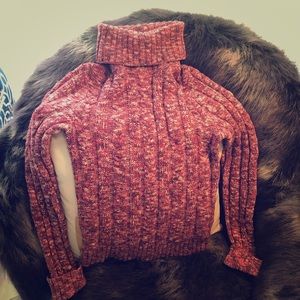 Pink multicolored sweater